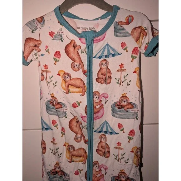 The Sleepy Sloth Summertime Sloth Shorty 18-24 - Picture 2 of 4